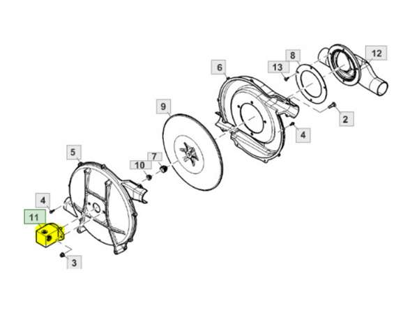 AA84088_AA99649 Motor Hidráulico do Vácuo - aplicação plantadeira John Deere