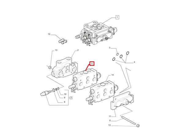 OT018960 - 48025474 - Conjunto Corpo Central V10 M18 Aplicação- New Holland Modelo- TL5.80